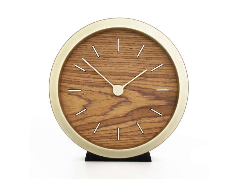 Часы настенные Gracie XS, натуральные с золотистым №2