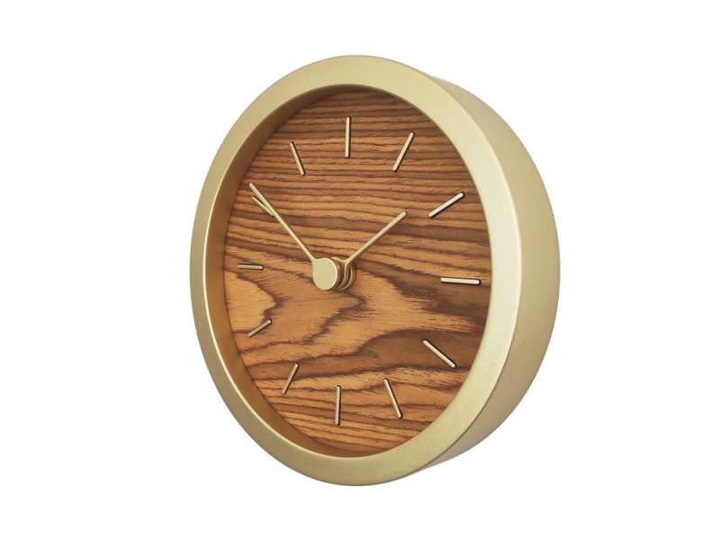 Часы настенные Gracie XS, натуральные с золотистым №4