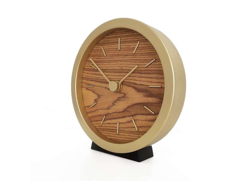 Часы настенные Gracie XS, натуральные с золотистым №7