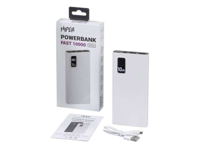 Портативный внешний аккумулятор FAST 10000 White (Р) №5