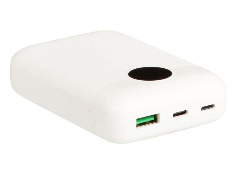 Внешний аккумулятор с быстрой зарядкой QC/PD CosmIQ, 10000 мАч, белый №5