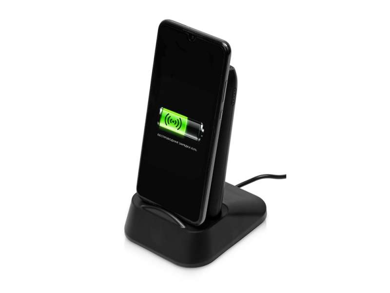 Портативное беспроводное зарядное устройство с док-станцией Uniq, 10000 mah, черный №15