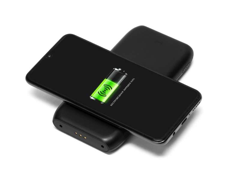 Портативное беспроводное зарядное устройство с док-станцией Uniq, 10000 mah, черный №18