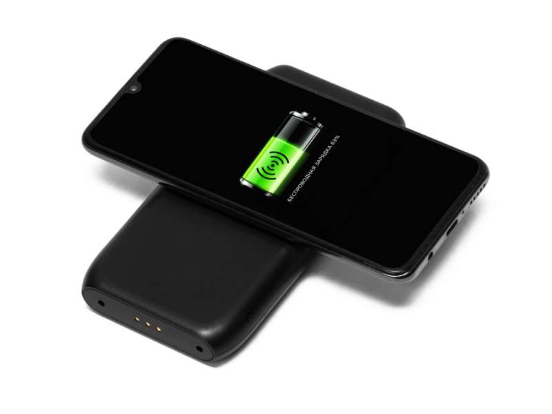 Портативное беспроводное зарядное устройство с док-станцией Uniq, 10000 mah, черный №19