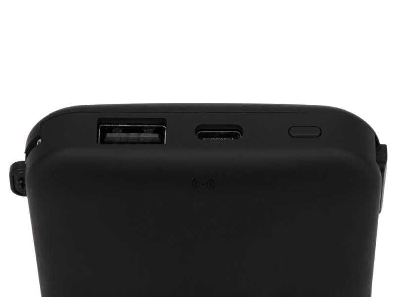 Внешний беспроводной аккумулятор с подсветкой лого Astro, 10000 mAh, черный №5