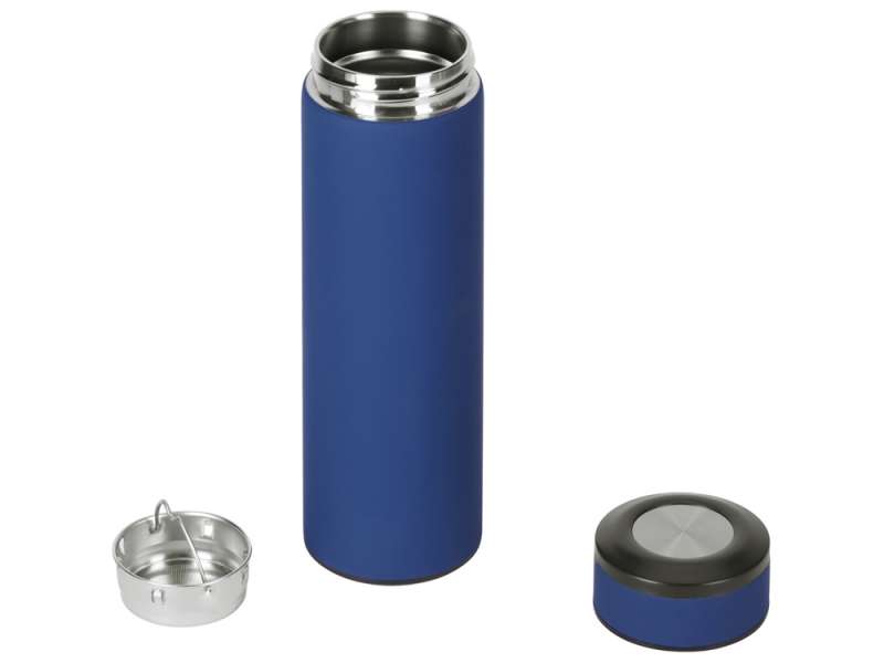 Вакуумный термос Vacuum Flask C1, soft touch, 420мл, темно-синий №2