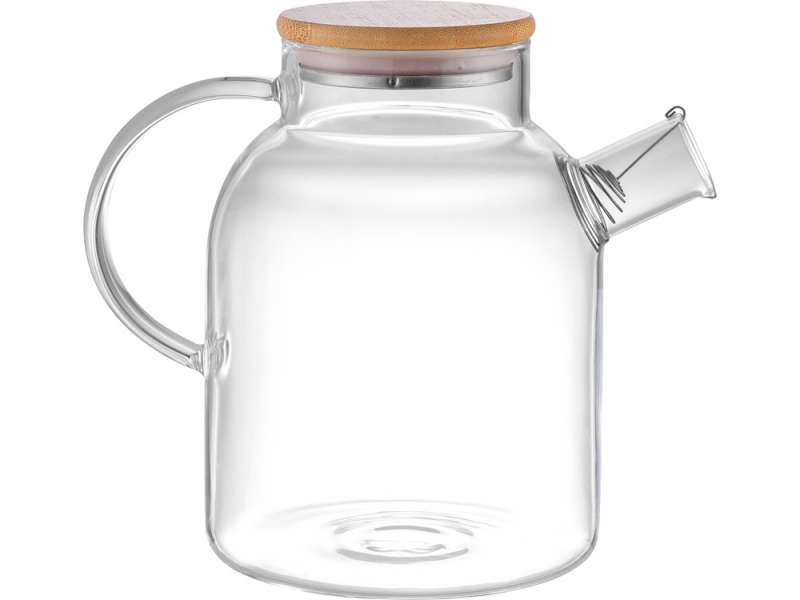 Стеклянный чайник с бамбуковой крышкой Sencha M №3