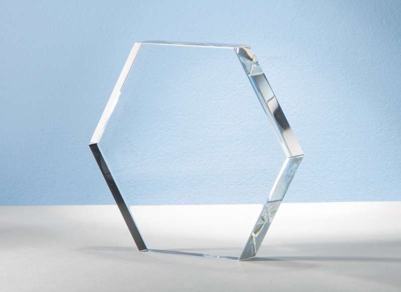 Награда Hexagon, прозрачный №3