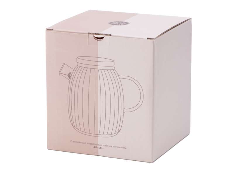 Стеклянный заварочный чайник с гранями Prism №8