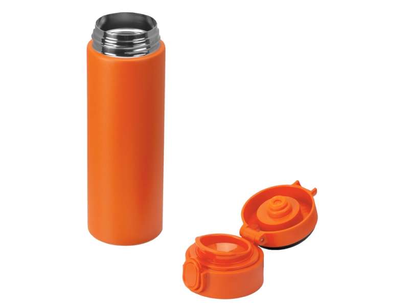 Вакуумная термокружка Waterline с медной изоляцией Bravo, 400 мл, тубус, оранжевый №12