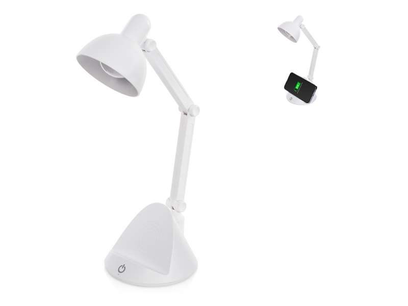Настольный светильник с функцией беспроводной зарядки Bendy (Р)