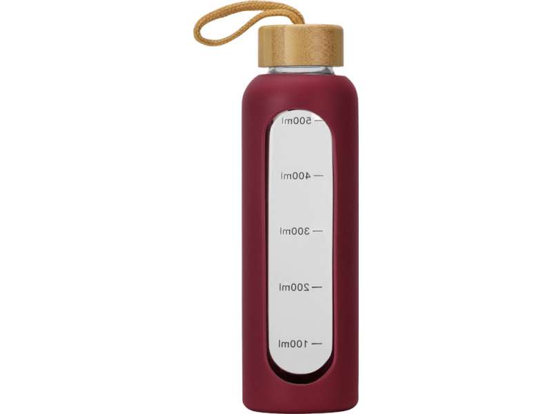 Бутылка из боросиликатного стекла Hangy, 550 мл, бургунди №4