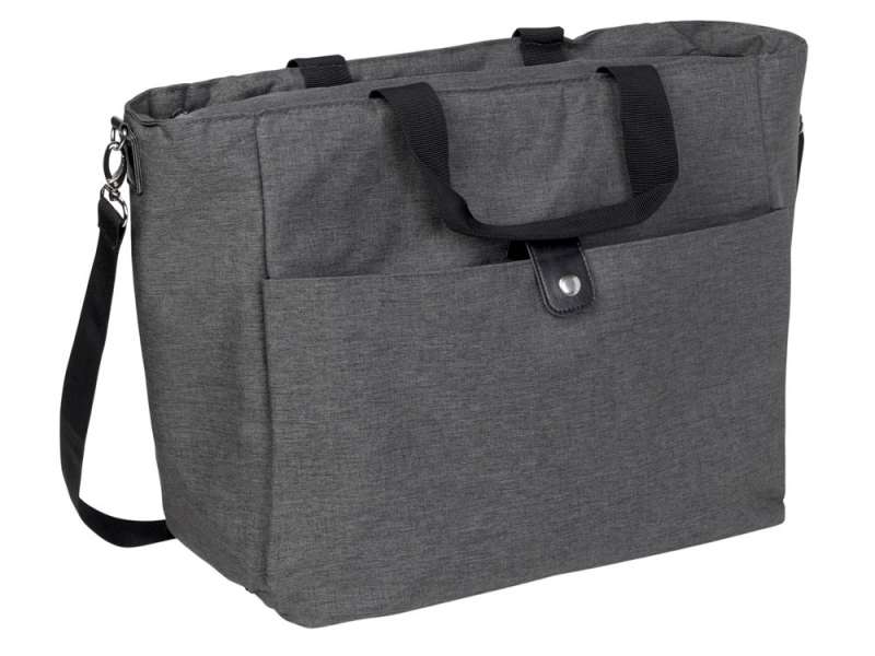 Сумка-холодильник Fabrizio со штопором, серый/черный №15