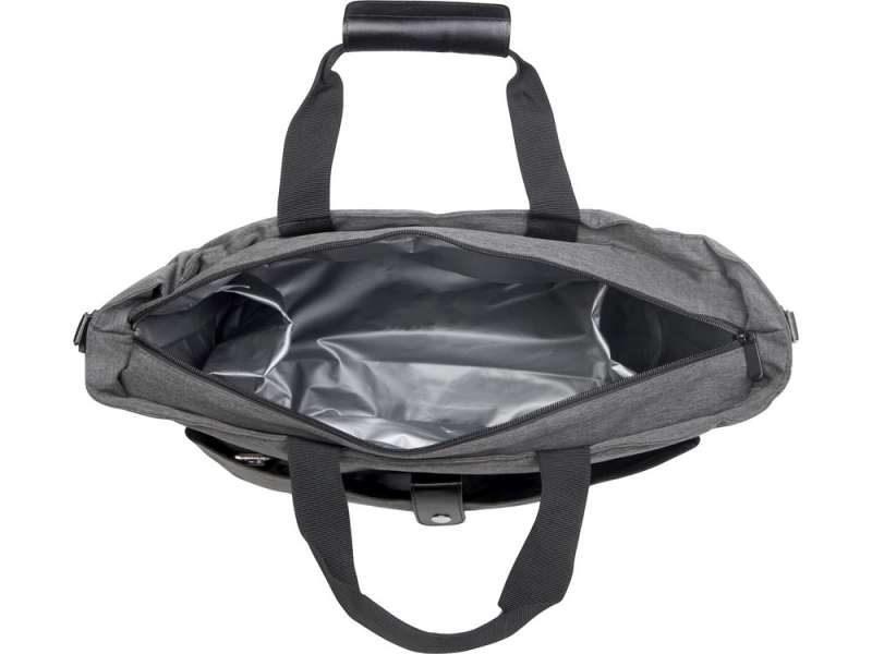 Сумка-холодильник Fabrizio со штопором, серый/черный №13