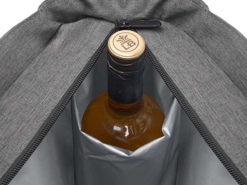 Сумка-холодильник Fabrizio со штопором, серый/черный №6