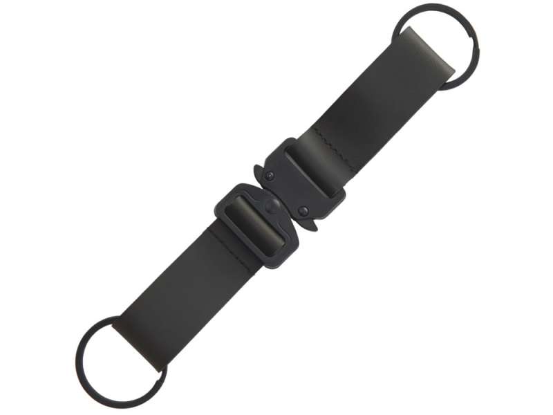 Отстегивающийся брелок-ремувка из эко-кожи Ninja, черный