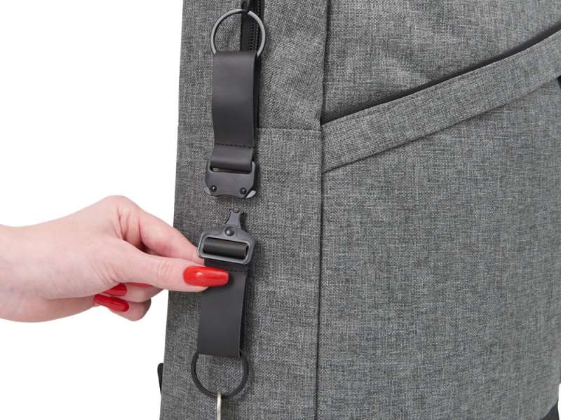 Отстегивающийся брелок-ремувка из эко-кожи Ninja, черный №5