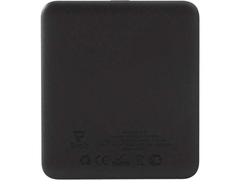 Внешний аккумулятор Brick 5 с быстрой зарядкой PD, 5000 мАч, черный №4