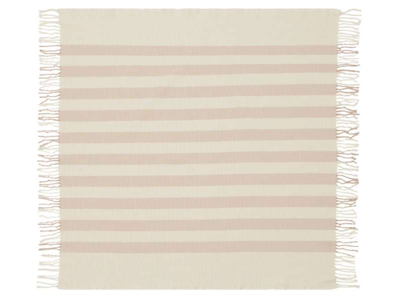 Плед Reglet, 130x150 см ( с учетом бахромы) 100% хлопок, бежевый №3