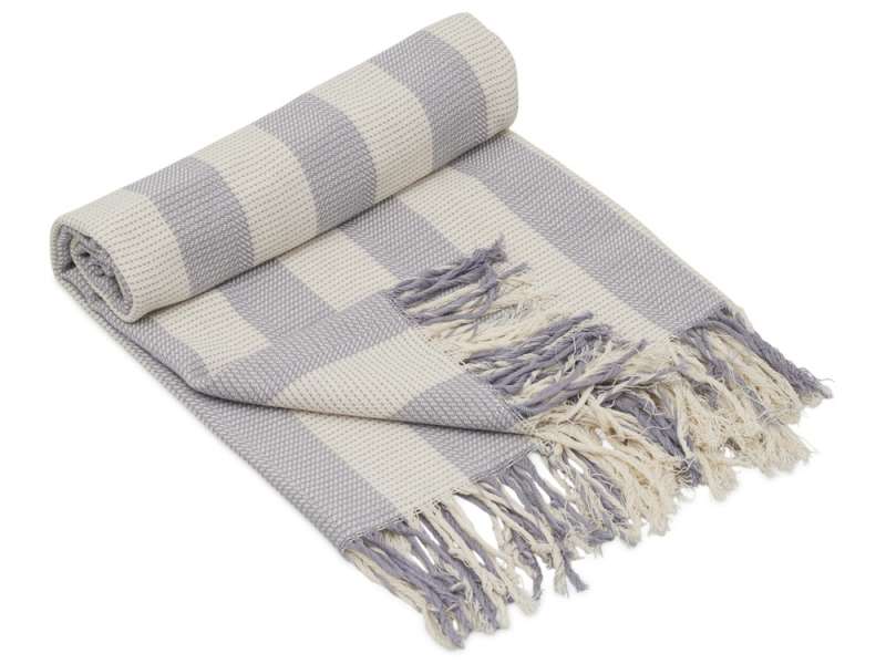 Плед Reglet, 130x150 см ( с учетом бахромы) 100% хлопок, серый