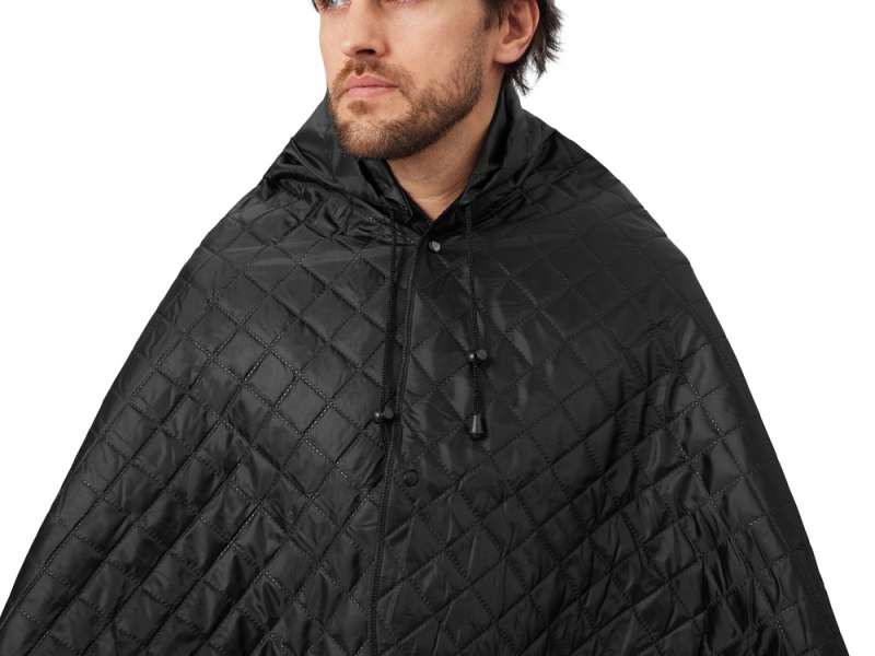 Пончо Cappy с капюшоном на липучке в мешке, черный №9