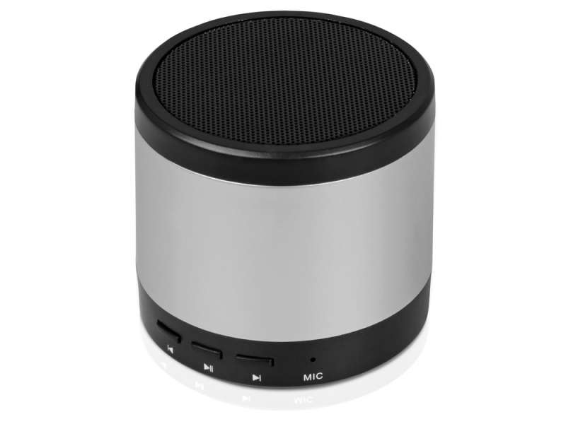 Портативная колонка Ring neon с белой подсветкой корпуса, серебристый №2