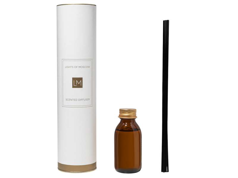 Ароматический диффузор с палочками, апельсин и жасмин, ваниль, 100 мл (без лого LM) №2