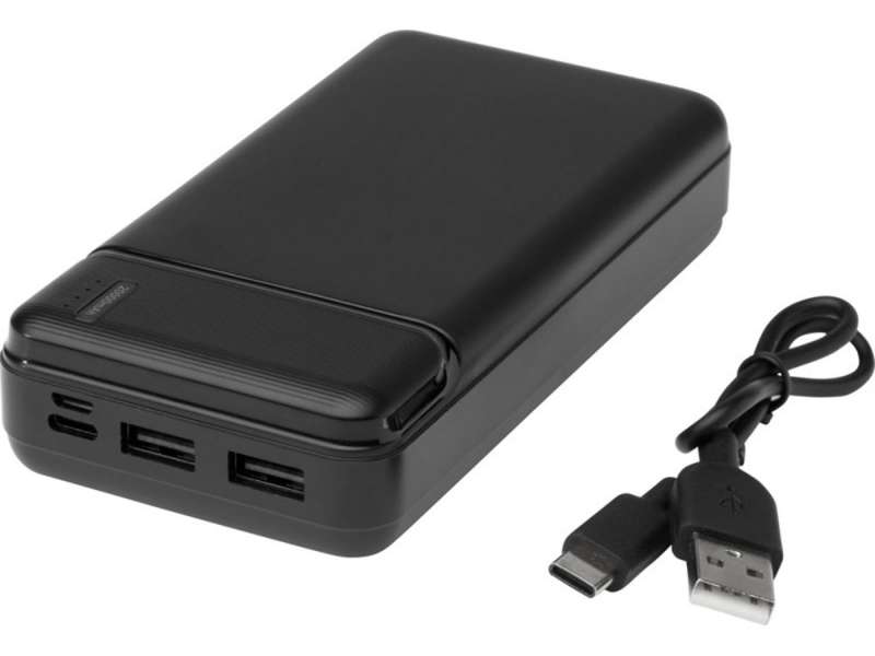 Портативное зарядное устройство Loop емкостью 20 000 мАч, сплошной черный №5