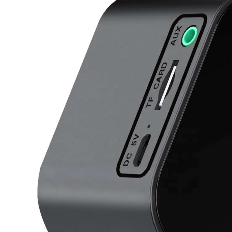 Часы-метеостанция Allora с Bluetooth колонкой функцией Hands free, черные №5