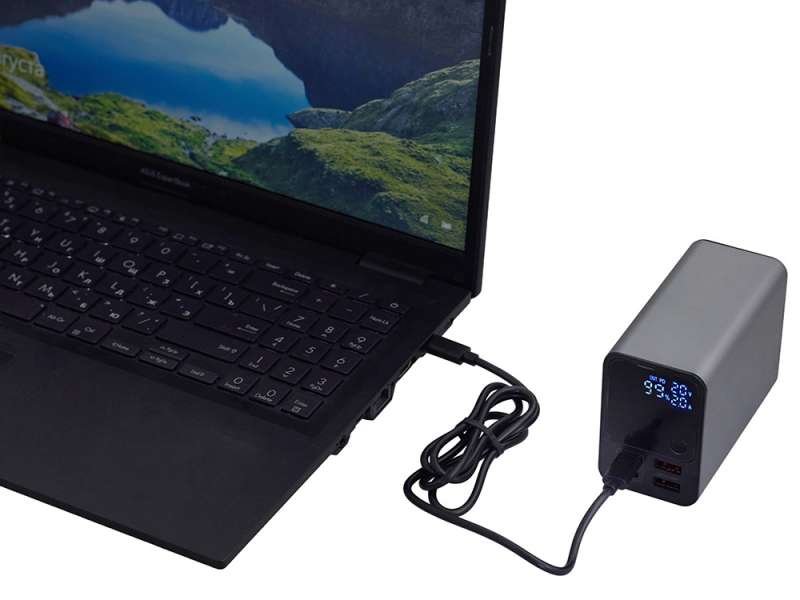 Внешний аккумулятор для ноутбуков EpIQ, 100 Вт, 30000 mAh, темно-серый №5