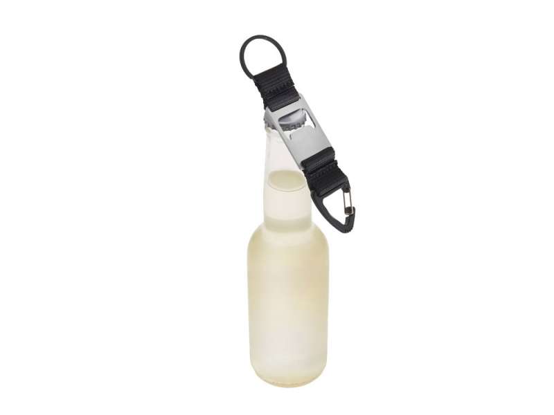 Брелок-ремувка с открывашкой и карабином Champion, черный №4