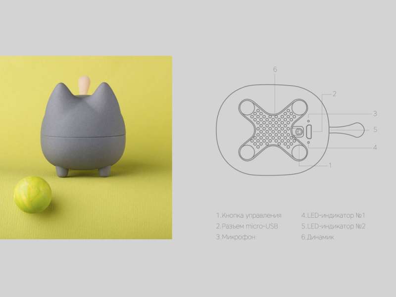 Портативная акустика Rombica Mysound Tito 1C, светло-серый (Р) №10