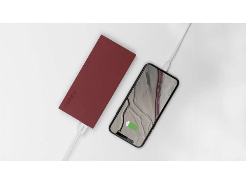 Внешний аккумулятор Rombica NEO ARIA Claret, 10000 мАч, Soft-touch, PD, QCharge, Type-C, бордовый (Р) №8