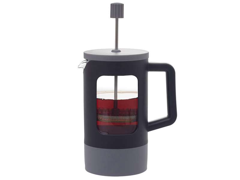 Френч-пресс Double Tone, черный-серый №5