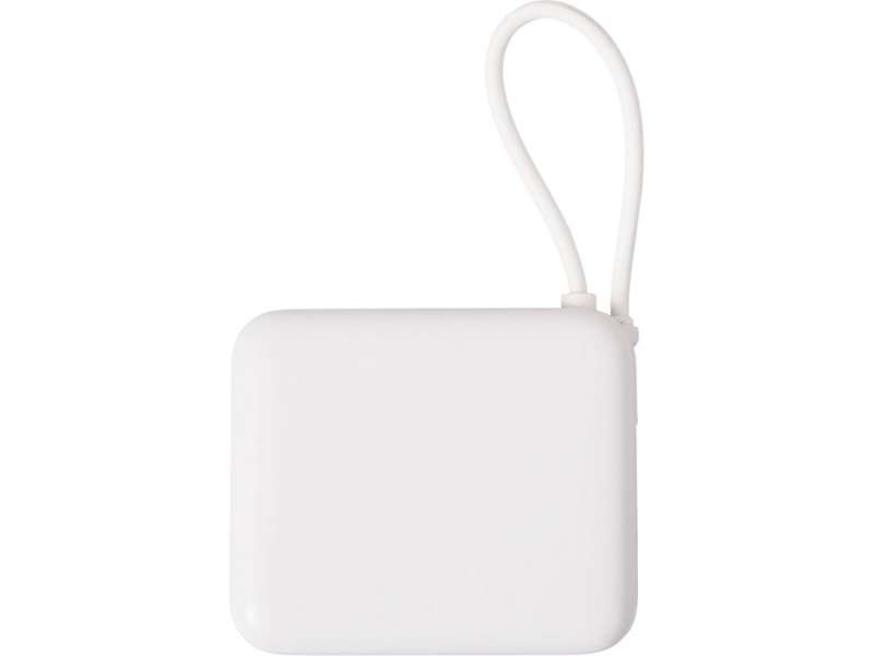 Внешний аккумулятор со встроенным кабелем Liri, QC/PD, 10000 мАч, теплый белый №7