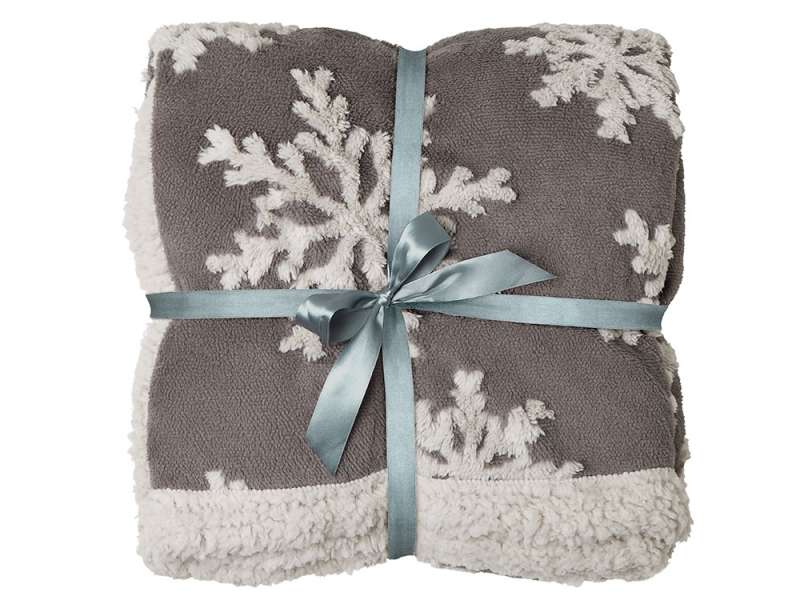 Плед Snowflake новогодний №3