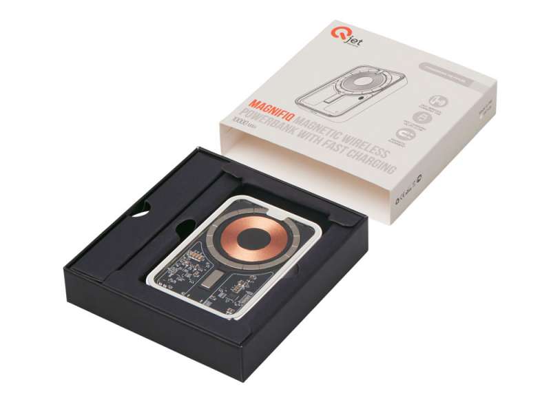 Беспроводной магнитный внешний аккумулятор с QCPD MagnifIQ, 10000 мАч, 15 Вт, белый №12