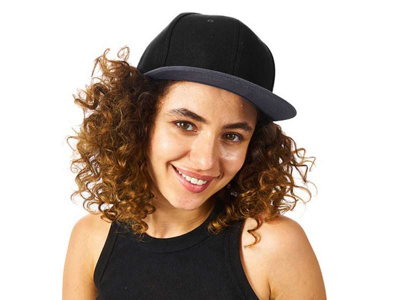 Бейсболка с прямым козырьком Los Angeles 2.0, черный/серый меланж №3