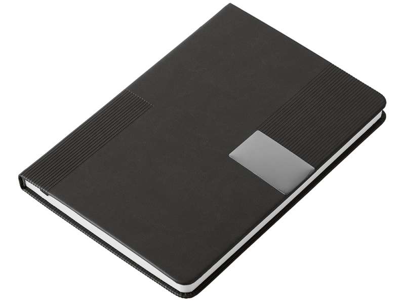 Подарочный набор Tesla с блокнотом А5, ручкой и пауэрбенком на 10 000 mAh, черный №18