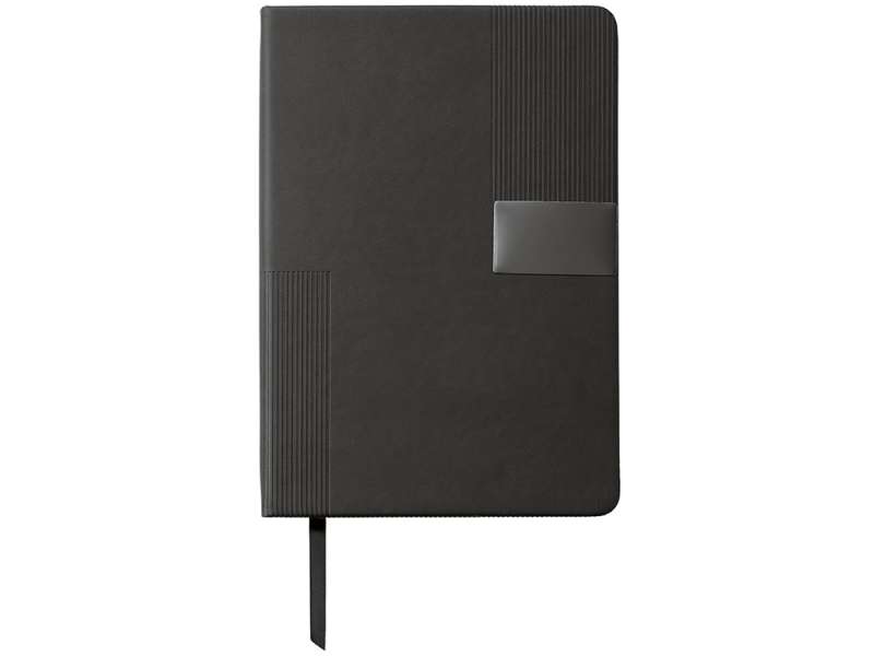 Подарочный набор Tesla с блокнотом А5, ручкой и пауэрбенком на 10 000 mAh, черный №19