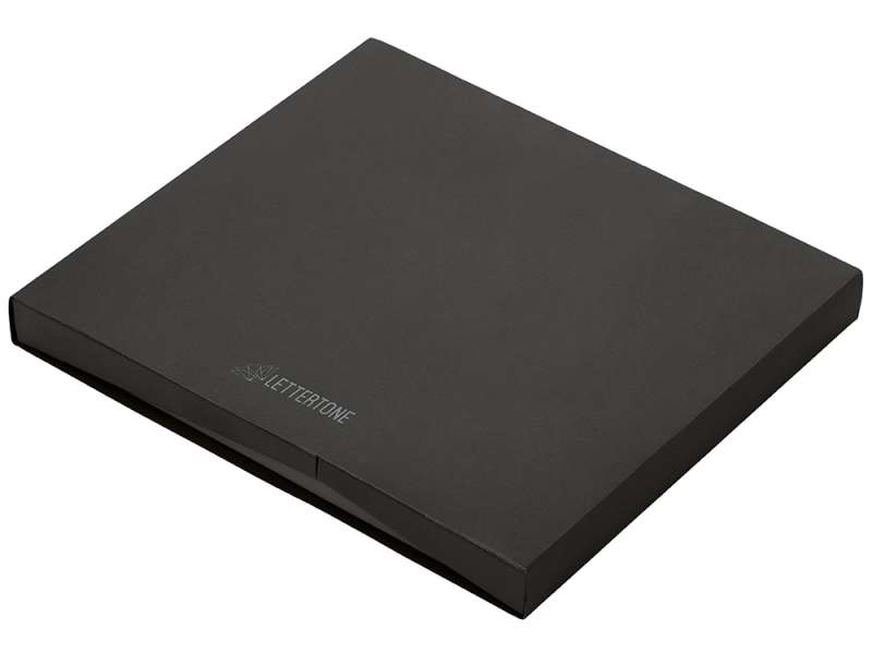 Подарочный набор Tesla с блокнотом А5, ручкой и пауэрбенком на 10 000 mAh, черный №24