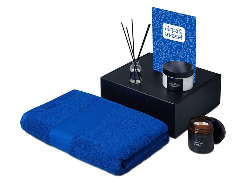 Подарочный набор Re:y. Care с полотенцем, солью для ванны и диффузором №9