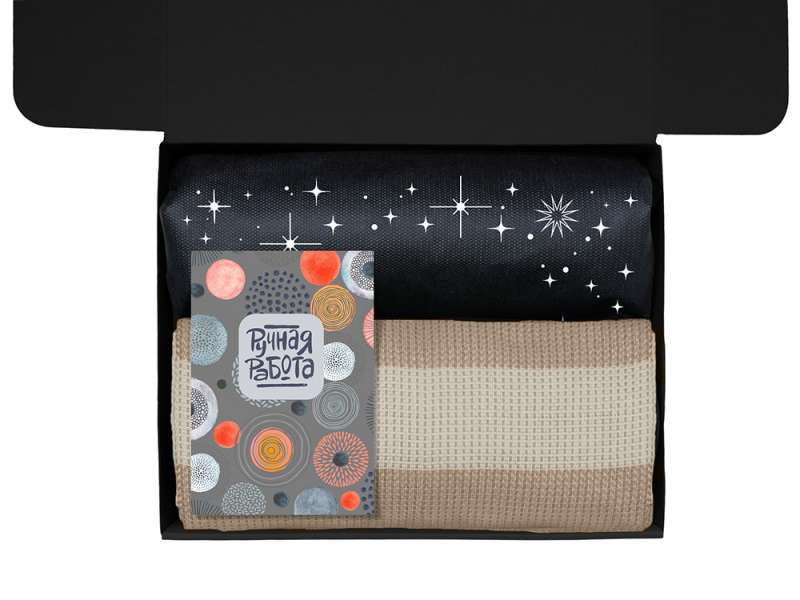 Подарочный набор Re:y. Warm с пледом, термосом и чаем №3