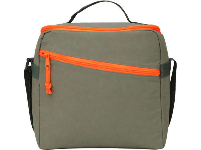 Изотермическая сумка-холодильник Neo Classic c контрастной молнией, серый/оранжевый №3