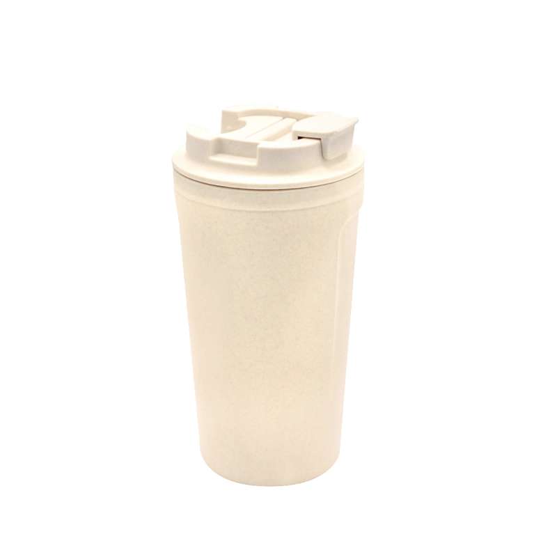 Бутылка для воды Eco water из бамбукового волокна , бежевая №2