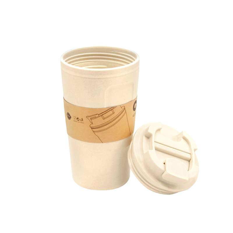 Бутылка для воды Eco water из бамбукового волокна , бежевая №5