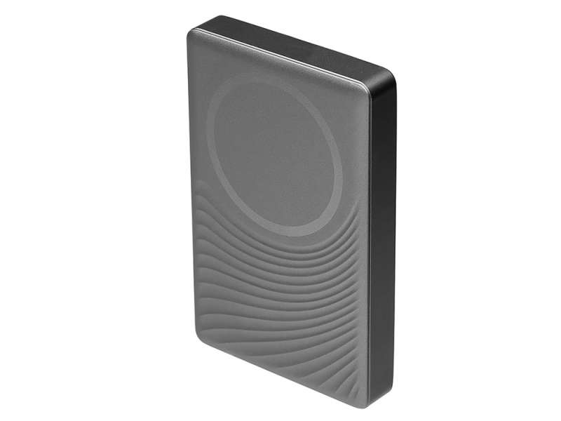 Магнитный беспроводной внешний аккумулятор, QC/PD Сёрф, 10000 мАч, серый №2