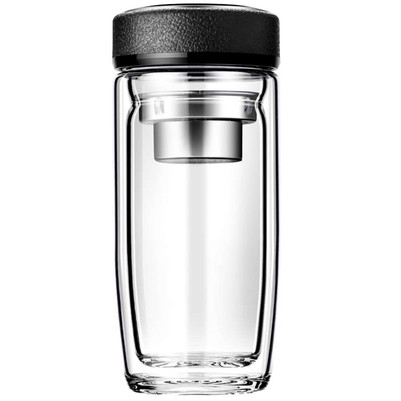 Термос стеклянный с LED-дисплеем Smartview, чёрный №2