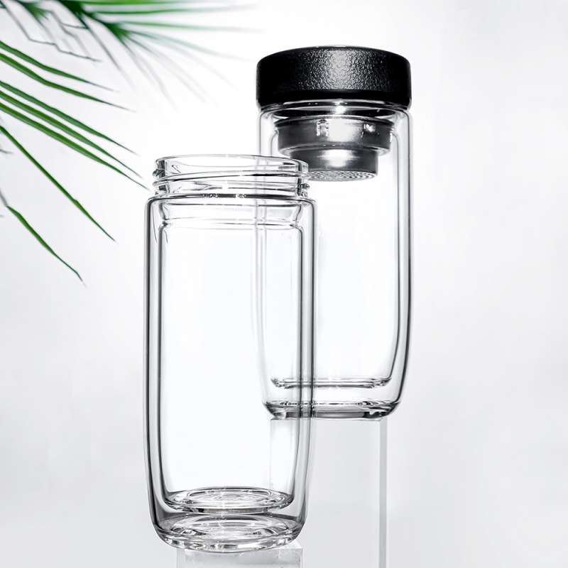 Термос стеклянный с LED-дисплеем Smartview, чёрный №4