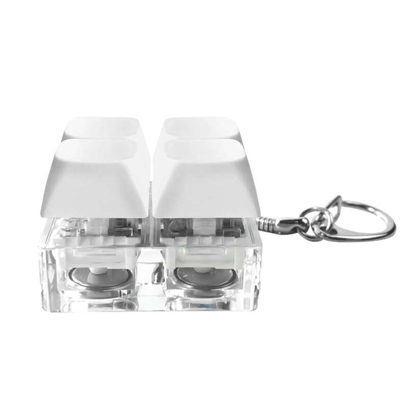 Брелок Press Anti Stress с LED подсветкой, белый